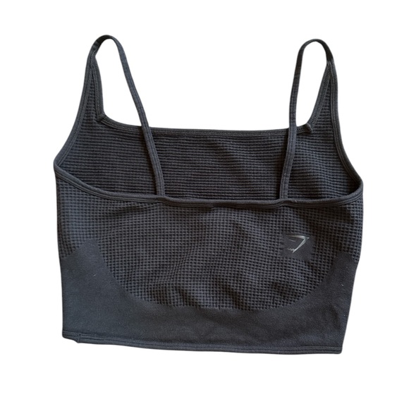 GYMSHARK Black Cropped Tank Top Size - L - Picture 3 of 5
